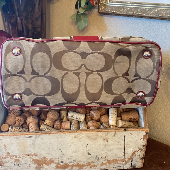 Coach Vintage Signature framed kisslock satchel - Picture 5 of 10